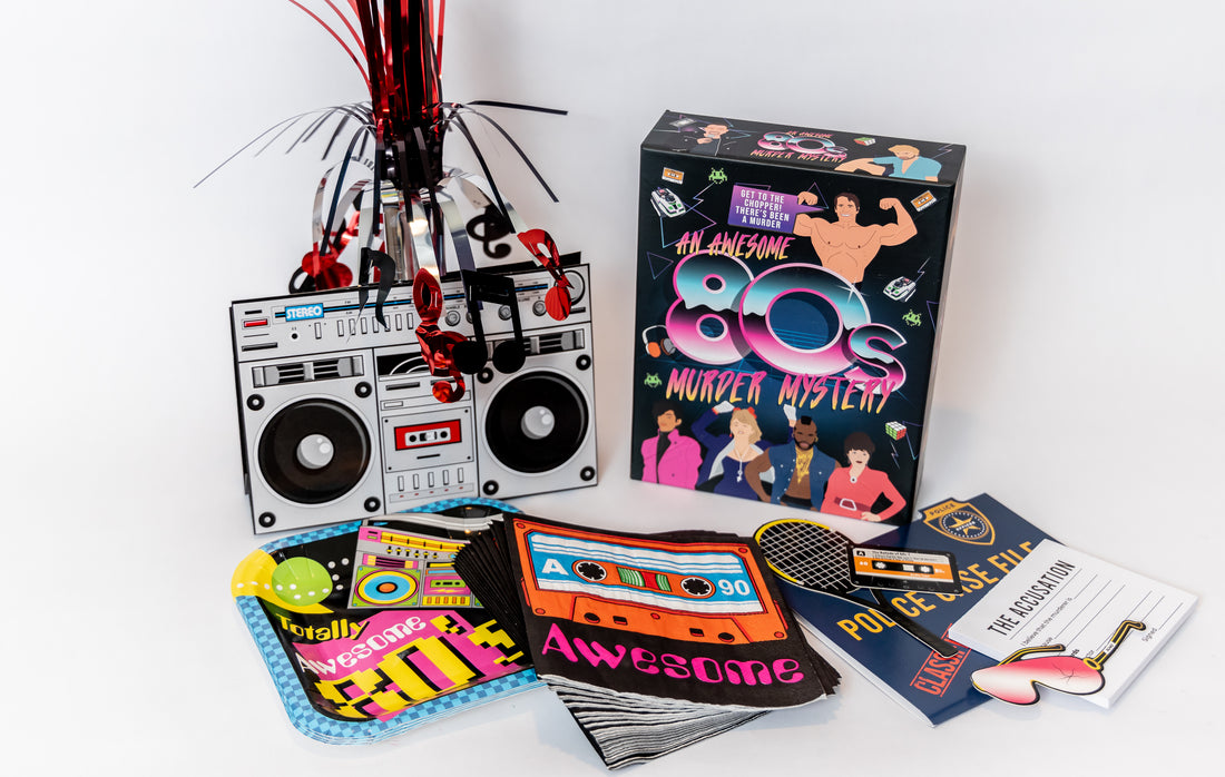 80’s Murder Mystery Party Box